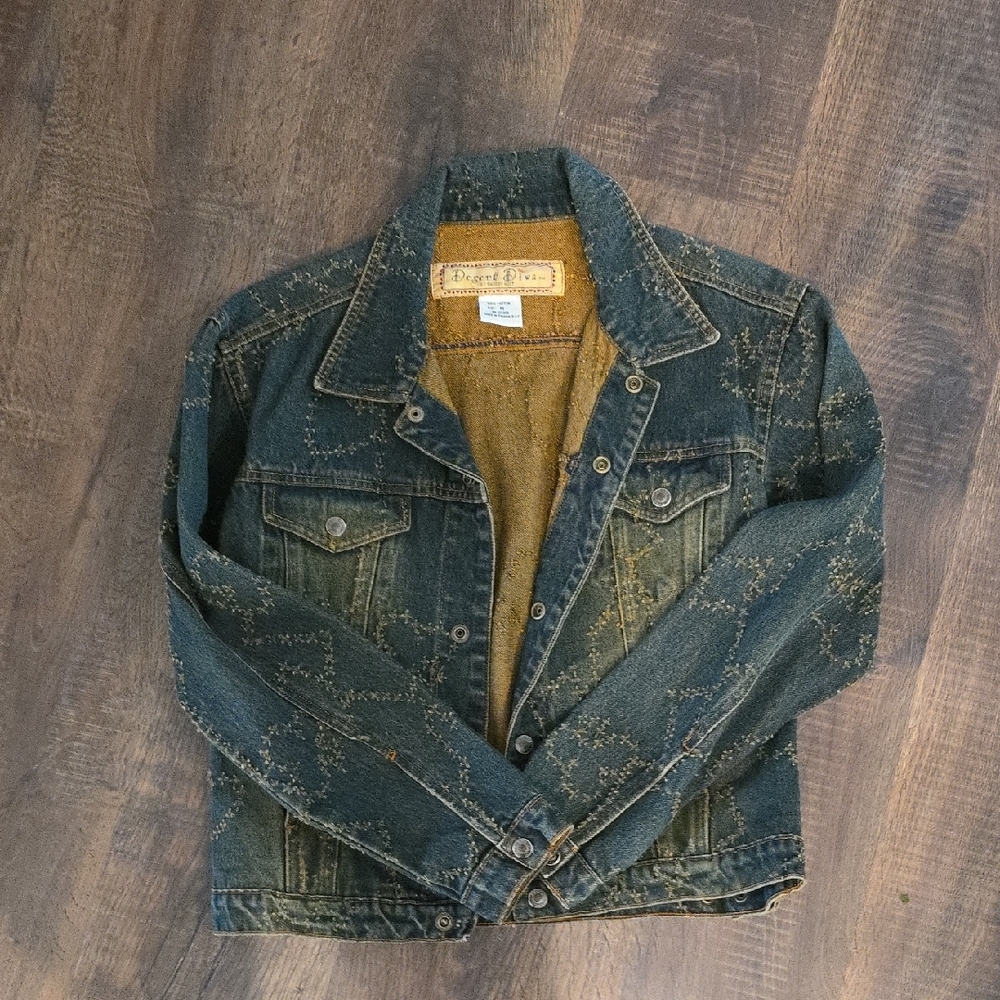 Womens Lightweight  Denim Jacket with Vintage Appeal